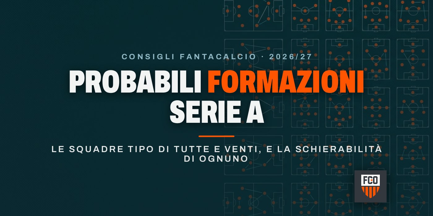 Probabili formazioni Serie A 2026/27: le squadre tipo di tutte e venti